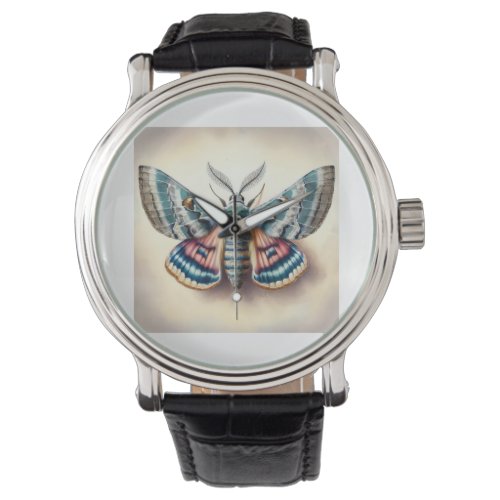 Aethes Moth in Natural Colors IREF902 _ Watercolor Watch