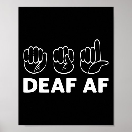 Af Asl Awareness Hand Sign Language Deaf Pride 