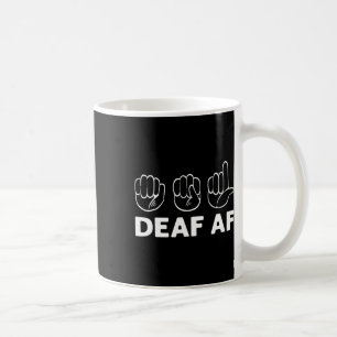 Af Asl Awareness Hand Sign Language Deaf Pride Coffee Mug