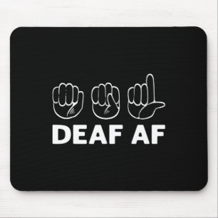 Af Asl Awareness Hand Sign Language Deaf Pride  Mouse Pad