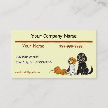 Af- Cute Pups Business Cards by inspirationrocks at Zazzle
