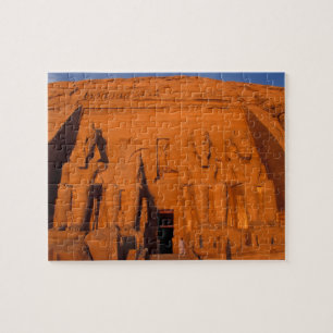 AF, Egypt, Abu Simbel. Facade at sunset, Great Jigsaw Puzzle