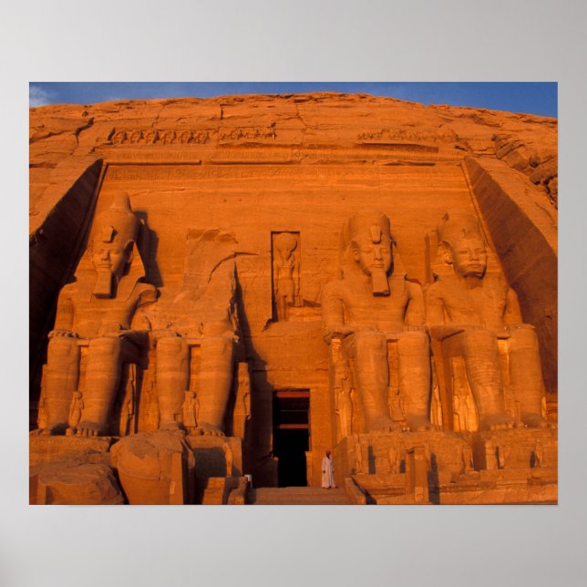 AF, Egypt, Abu Simbel. Facade at sunset, Great Poster (Front)