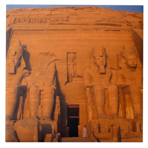 AF Egypt Abu Simbel Facade at sunset Great Tile