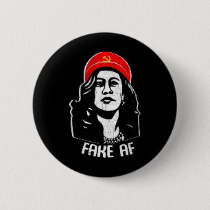 Af Kamala Harris Communism Election Humor Men Wome Button