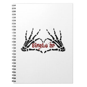 Af Skeleton Hands Heart Moody Aesthetic Notebook