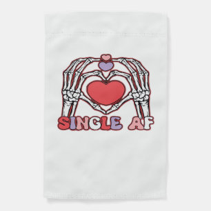 Af Skeleton Hands Valentines Day Classic Garden Flag