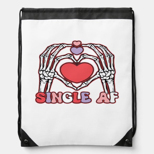 Af Skeleton Hands Valentines Day Classic Look Drawstring Bag (Front)