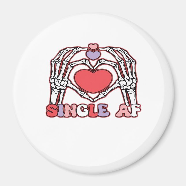 Af Skeleton Hands Valentines Day Classic Look Magnet (Front)