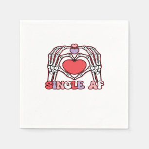 Af Skeleton Hands Valentines Day Classic Look Napkins