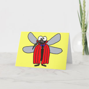 AF-Vampire Mosquito Thinking of You Card