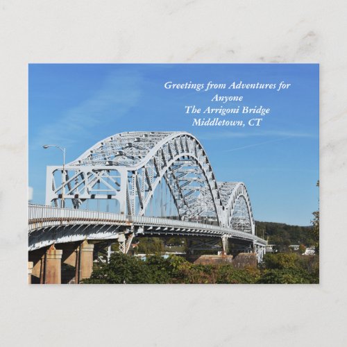 AFA Arrigoni Bridge Middletown CT Postcard