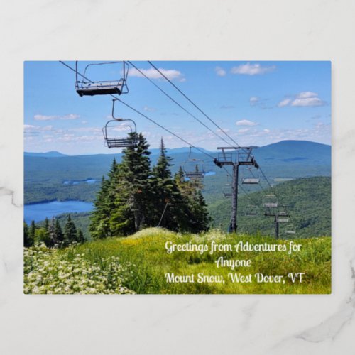 AFA greetings from Mount Snow postcard
