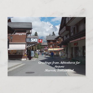 AFA Greetings from Murren, Switzerland Postcard