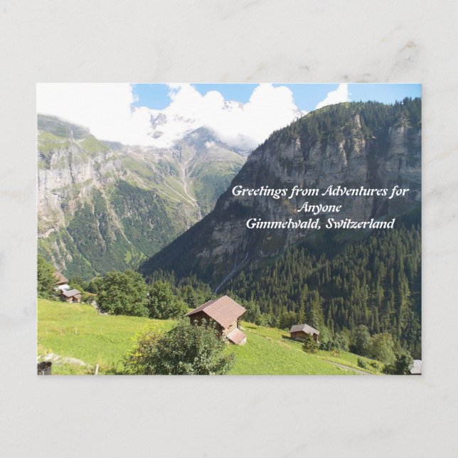 AFA Postcard Gimmelwald, Switzerland (Front)