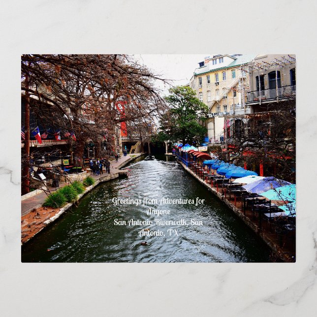 AFA San Antonio Riverwalk postcard (Front)