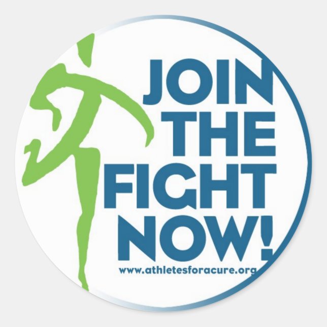 afac_stickers_running classic round sticker (Front)