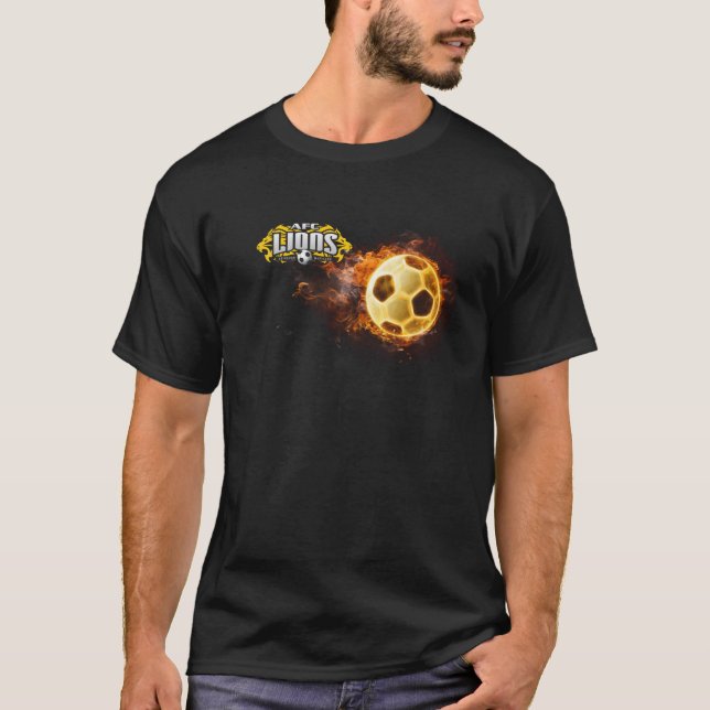 AFC Lions Fireball tee (With #) (Front)