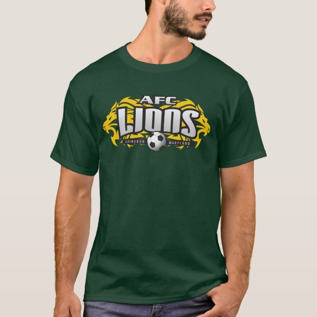 AFC Lions Green (No #) T-Shirt (Front)