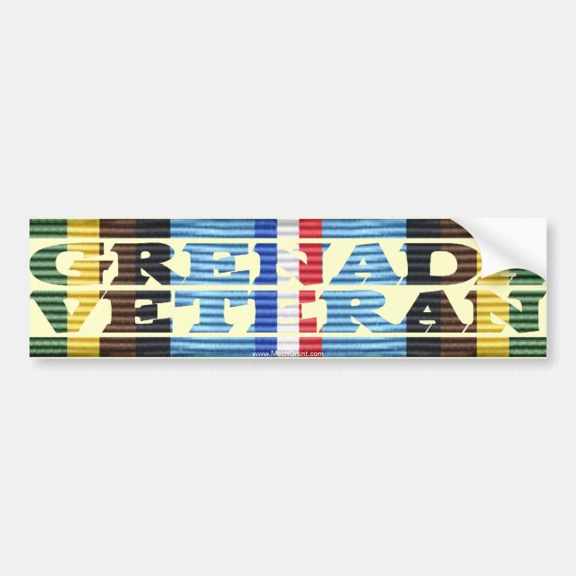 AFEM Veteran GRENADA VETERAN Bumper Sticker (Front)