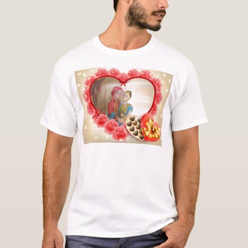 Affection in Full Bloom Save the Date Red Hearts T_Shirt