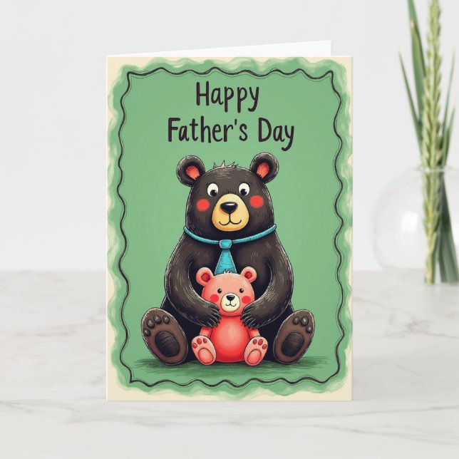 Affectionate Bear Hugs Card (Front)