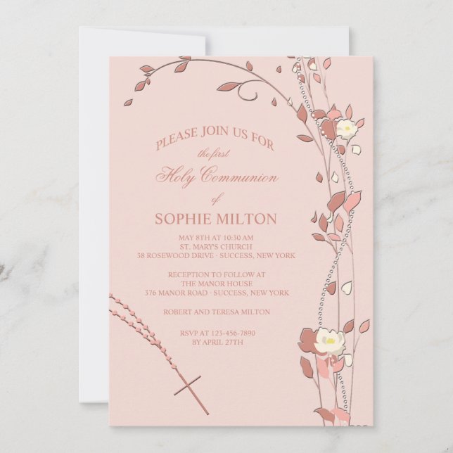 Affectionate Border Invitation (Front)