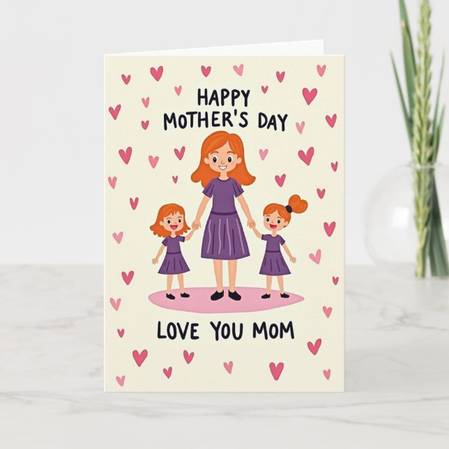Affectionate Family Mothers Day Card (Front)