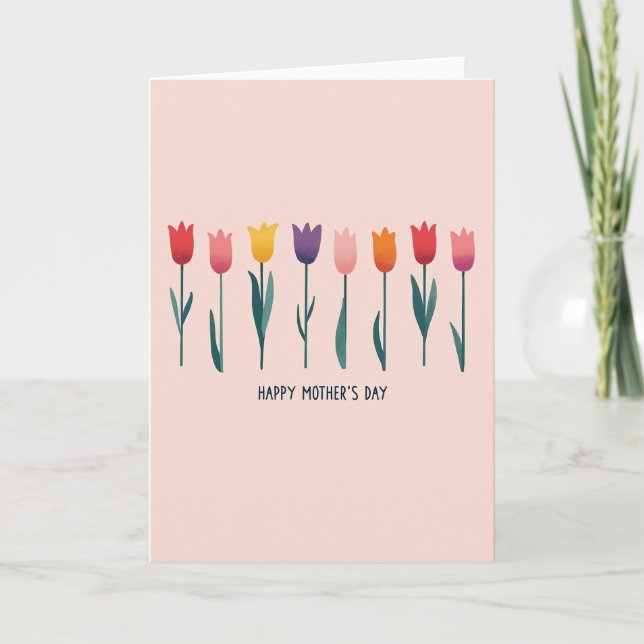 Affectionate Floral Mothers Day Card (Front)