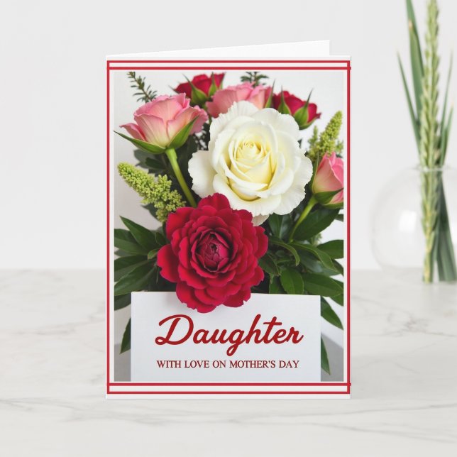 Affectionate Mothers Day Bouquet Card (Front)