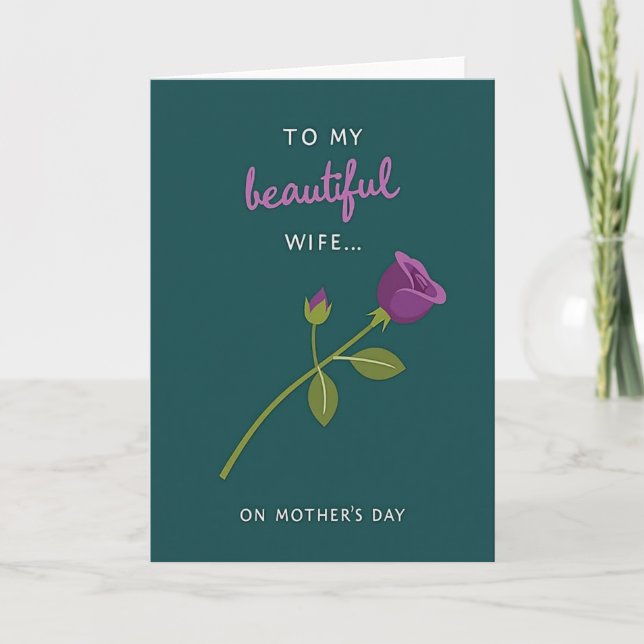 Affectionate Script Mothers Day Card (Front)