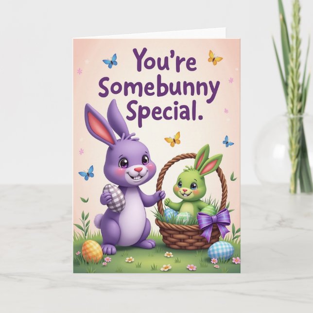 Affectionate Springtime Scene Card (Front)