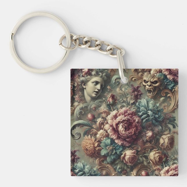 Affectionate Wrath – Gothic Victorian Keychain (Front)