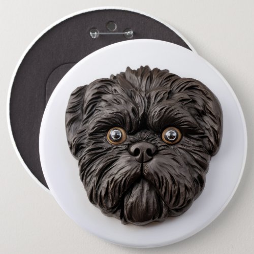 Affenpinscher 3D Inspired Button