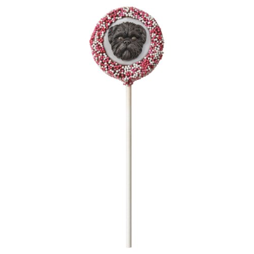 Affenpinscher 3D Inspired Chocolate Covered Oreo Pop