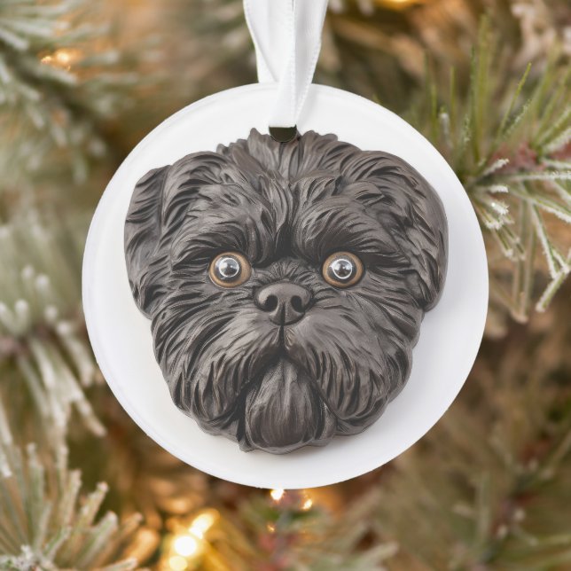 Affenpinscher 3D Inspired Ornament (Tree)