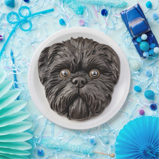 Affenpinscher 3D Inspired Paper Plates (Party)