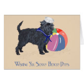 Affenpinscher at the Beach (Front Horizontal)