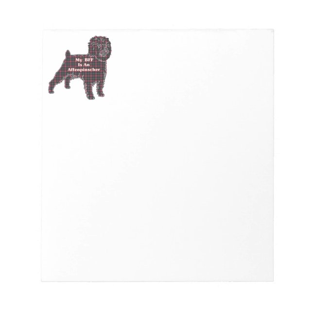 Affenpinscher BFF Notepad (Front)
