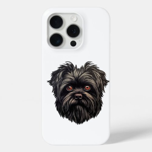 Affenpinscher Black Dog iPhone 15 Pro Case