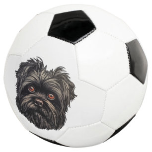 Affenpinscher Black Dog Soccer Ball