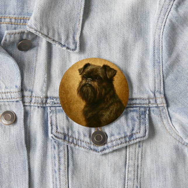 Affenpinscher Button (In Situ)