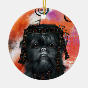 Affenpinscher ceramic ornament