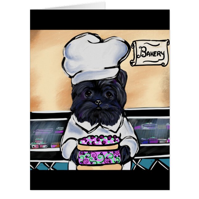 Affenpinscher Chef  Cards (Front)