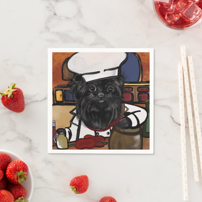 Affenpinscher Chef      Napkins (Insitu)