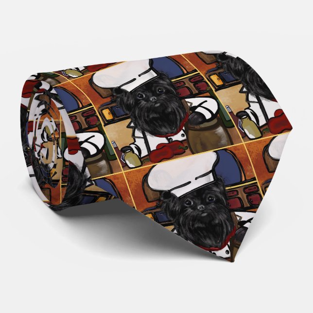 Affenpinscher Chef       Neck Tie (Rolled)