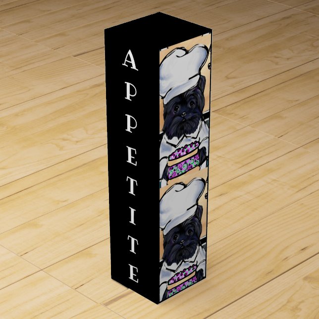 Affenpinscher Chef     Wine Box (Back)