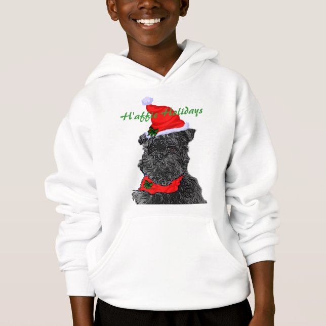 Affenpinscher Christmas Apparel Hoodie (Front)
