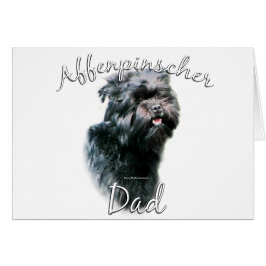 Affenpinscher Dad 2 Cards (Front Horizontal)