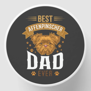 Affenpinscher Dad Ever Dog Face Paw Prints Mini Candle Favors